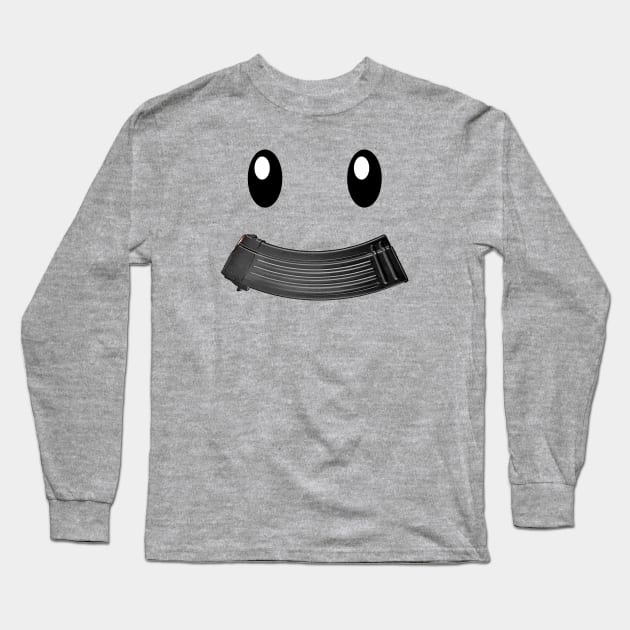 Banana Mag Smile Long Sleeve T-Shirt by CCDesign